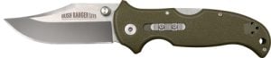 COLD STEEL BUSH RANGER LITE - 3.5" PLAIN EDGE CLIP FOLDER